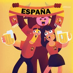 Spain Vs France Euros in Colindale cover