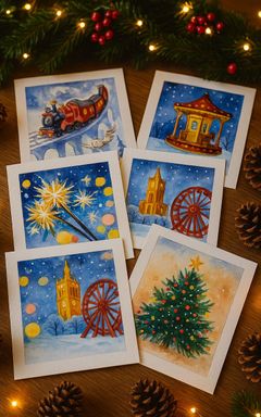 Создаем рождественские открытки cover