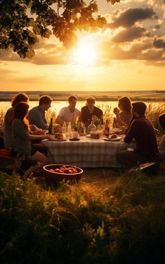 Sunset Picnic by the Beach cover