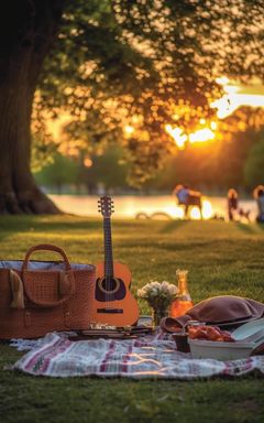 Sunset Picnic in Hyde Park cover