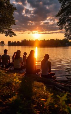 Sunset Yoga by the Lake cover