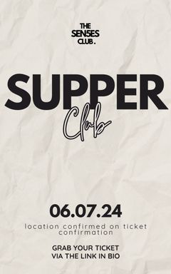 THE SEN5ES SUPPER CLUB cover