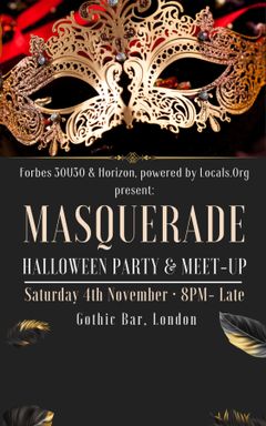 MASQUERADE: Halloween Mixer x Forbes 30U30+Horizon cover