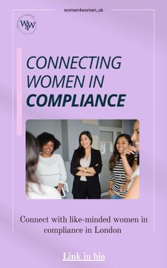 Connecting women in compliance: in person event cover