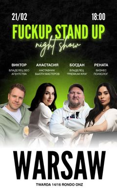 Fuck Up Stand Up show cover