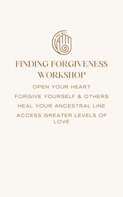 Finding Forgiveness Online Workshop cover