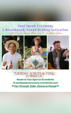 Soul Speak Breathwork & Sound Healing Ceremony cover