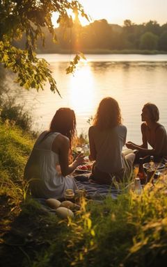 Evening Stroll by the Vistula River cover