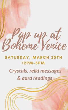 Pop up at Boheme Venice cover