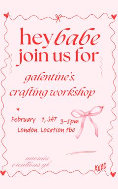 Galentines crafting workshop cover