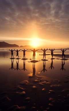 Sunset Yoga on the Beach cover