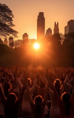 Sunset Yoga in Central Park cover